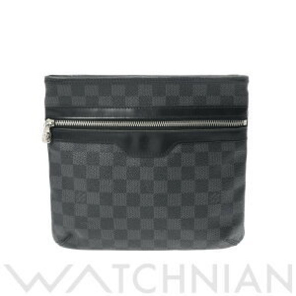 Louis Vuitton Damier Bag Canvas Graphite Black Shoulder Black Thomas - Picture 1 of 9